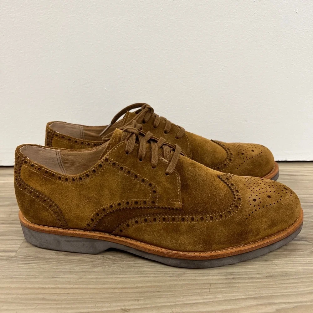 Polo Ralph Lauren Rhett Wingtip Suede Leather Dress Shoes Men’s Size 8.5 D NWOB - Picture 4 of 5